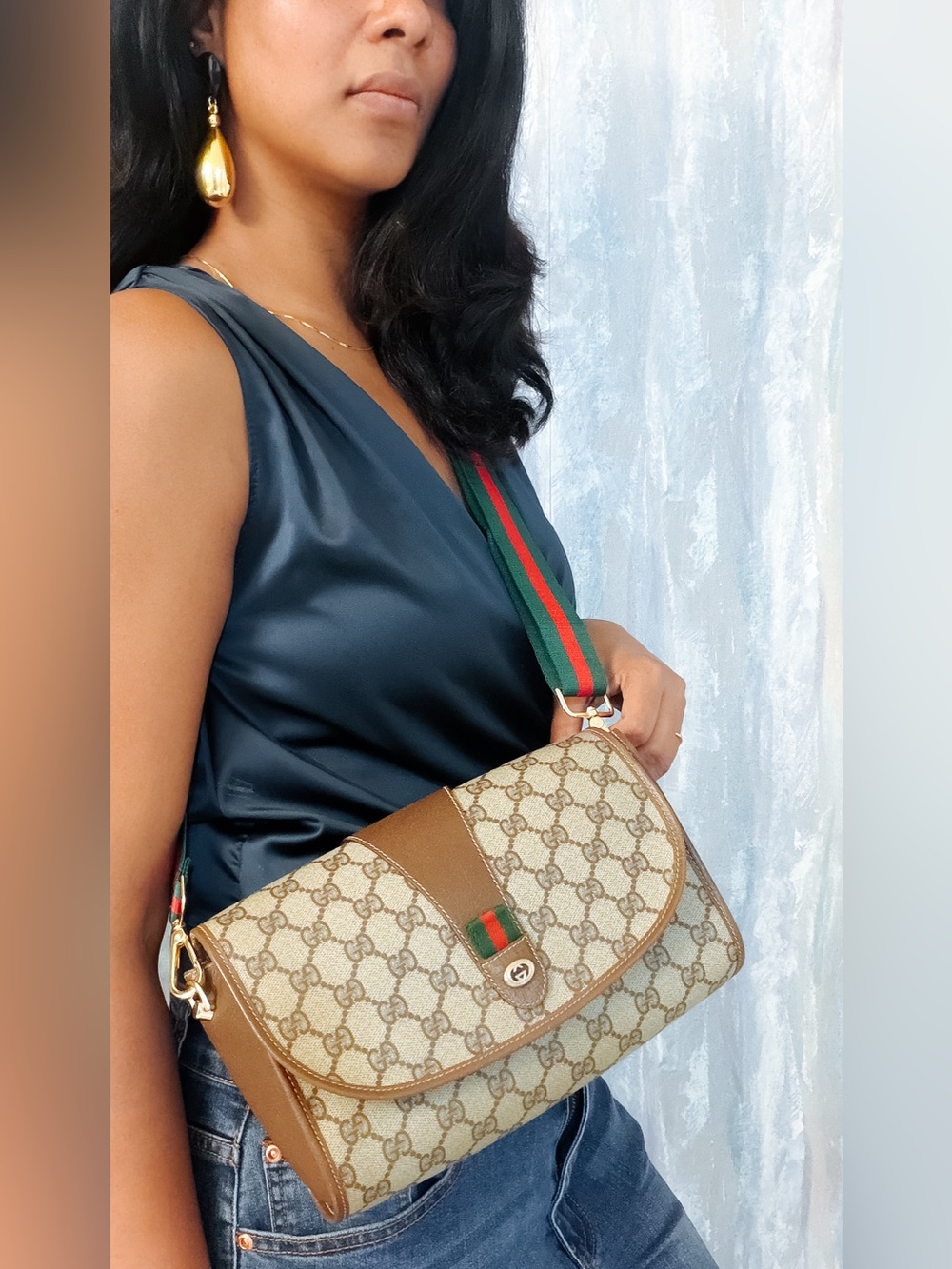 Gucci GG Sherry line clutch as crossbody - Picture 11 of 12